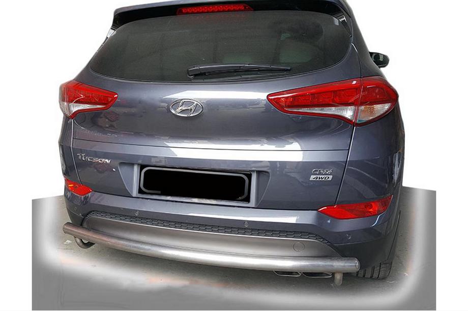 Hyundai Tucson TL 2016–2021 Achterbeschermbeugel AK002 (RVS) Image