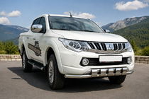 Mitsubishi L200 2015–2024 Voorbeschermbeugel ST015 (RVS) foto 1