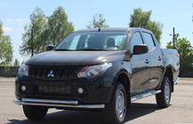 Mitsubishi L200 2015–2024 Voorbeschermbeugel ST014 (RVS) foto 2