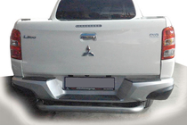 Mitsubishi L200 2015–2024 Achterbumperbescherming AK007 (RVS) foto 1