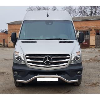 Voorste onderbuis MBSP.07.F3-04.6 (RVS) Mercedes Sprinter W906 2006–2018 foto 1