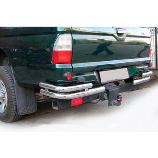 Achterhoeken AK003-Double (2 stuks, RVS) Mitsubishi L200 1996–2006