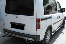 Opel Combo 2002–2012 Achterbeschermbeugel AK002 (RVS) foto 1