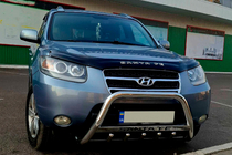 Hyundai Santa Fe 2 2006–2012 Bullbar WT004 (RVS) foto 1