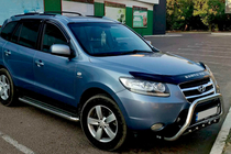 Hyundai Santa Fe 2 2006–2012 Bullbar WT004 (RVS) foto 2