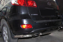 Hyundai Santa Fe 2 2006–2012 Achterhoekstukken voor centrale beugel AK0073 (2 st., RVS) foto 1