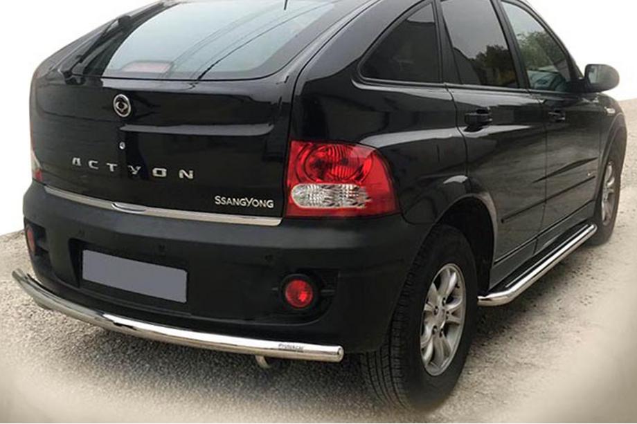 SsangYong Action 2005–2018 Achterbeschermbeugel AK002 (RVS) Image