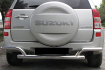 Suzuki Grand Vitara 2005–2017 Achterbeschermbeugel AK005-2 (RVS) foto 1