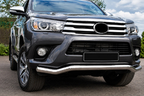 Toyota Hilux 2015– Voorbeschermbeugel ST007 (RVS) foto 1