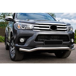 Voorbeschermbeugel ST007 (RVS) Toyota Hilux 2015–