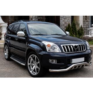 Voorste bullbar ST011 (RVS) Toyota Land Cruiser Prado 120 2002–2009