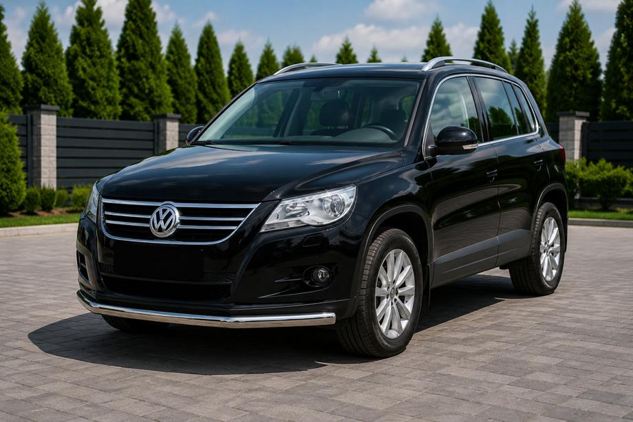 Volkswagen Tiguan 2007–2016 Voorbumperbescherming ST008 (RVS) Image