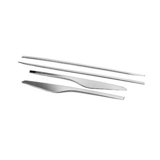 Deurstrips met uitsparing (set 4 stuks, RVS) foto 4