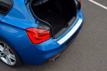 BMW 1 Serie F20/F21 2011–2019 OmsaLine achterbumper beschermlijst (voor F20, RVS) foto 2