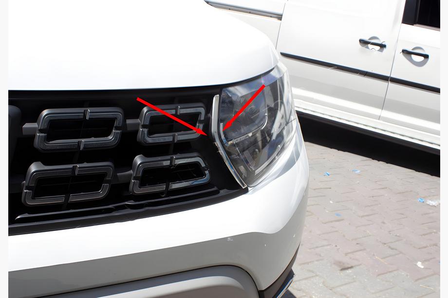 Dacia Duster 2018–2024 Grille sierlijsten (set van 2, RVS) Image