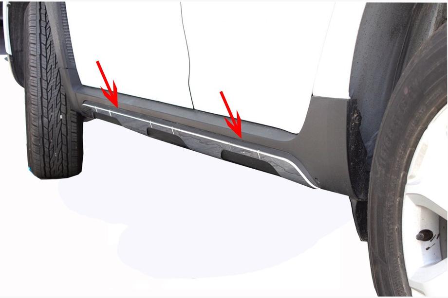 Dacia Duster 2018–2024 Deurlijst afdekstrips RVS (set van 6) OmsaLine - Italiaans roestvrij staal Image