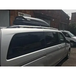 Dakrails chroom CAN origineel design (metalen steunen) Mercedes Vito/V-klasse W447 2014– foto 2