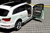 Audi Q7 2005–2015 Side steps Allmond Grey (2 stuks, aluminium) foto 3