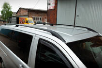 Mercedes Vito/V-klasse W447 2014– Zwarte dakrails CAN origineel design (metalen voeten) foto 1