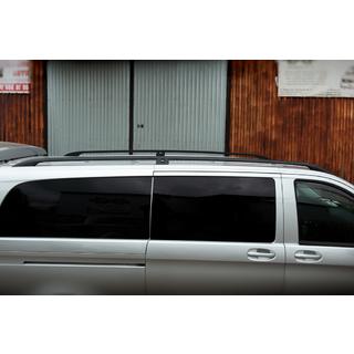 Zwarte dakrails CAN origineel design (metalen voeten) Mercedes Vito/V-klasse W447 2014– foto 4