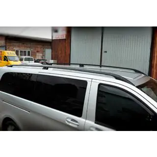 Zwarte dakrails CAN origineel design (metalen voeten) Mercedes Vito/V-klasse W447 2014– foto 3