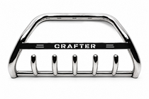 Volkswagen Crafter 2006–2016 Bullbar WT004 (RVS) 60 mm, met opschrift foto 5