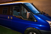 Ford Transit 2000–2014 RVS raamomlijsting (2 stuks) foto 4