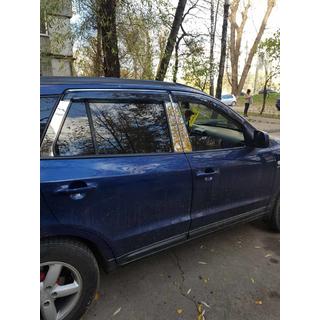 RVS deurstijl sierlijsten (6-delig) Hyundai Santa Fe 2 2006–2012 foto 1