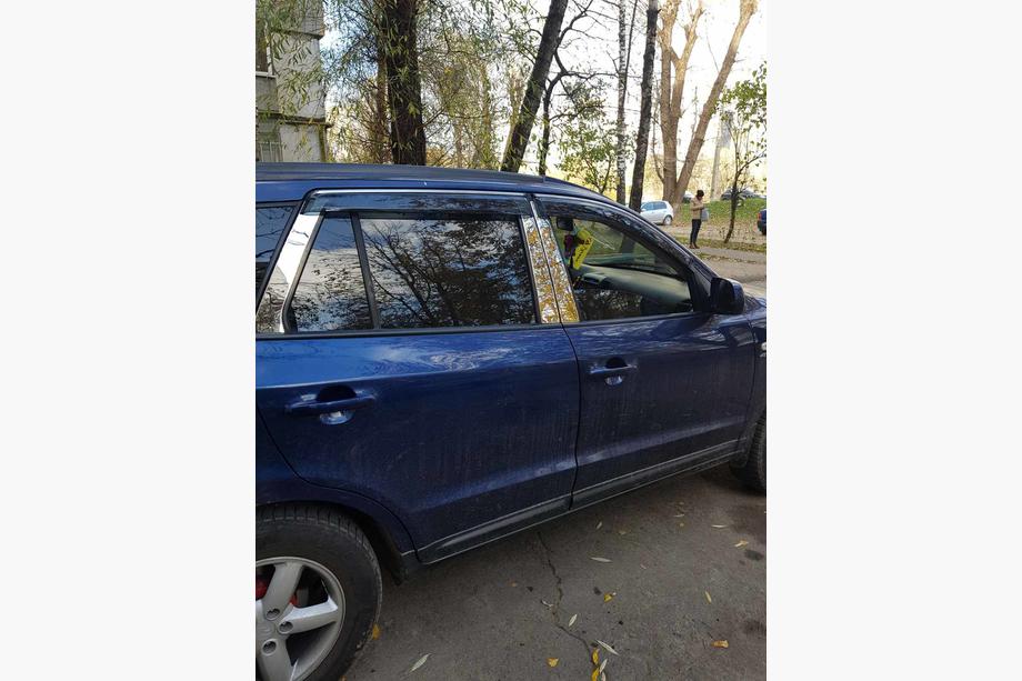 Hyundai Santa Fe 2 2006–2012 RVS deurstijl sierlijsten (6-delig) Image