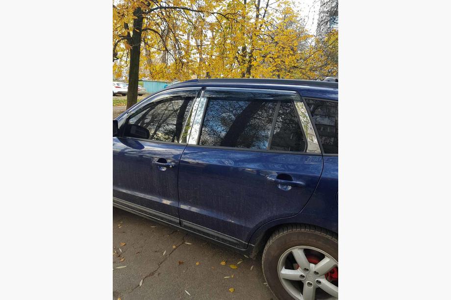Hyundai Santa Fe 2 2006–2012 RVS deurstijl sierlijsten (6-delig) Foto 2