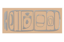 Hyundai H200, H1, Starex 1998–2007 Dashboard sierlijsten foto 5
