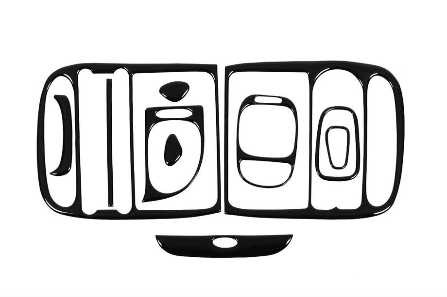 Hyundai H200, H1, Starex 1998–2007 Dashboard sierlijsten Zwart Foto 4