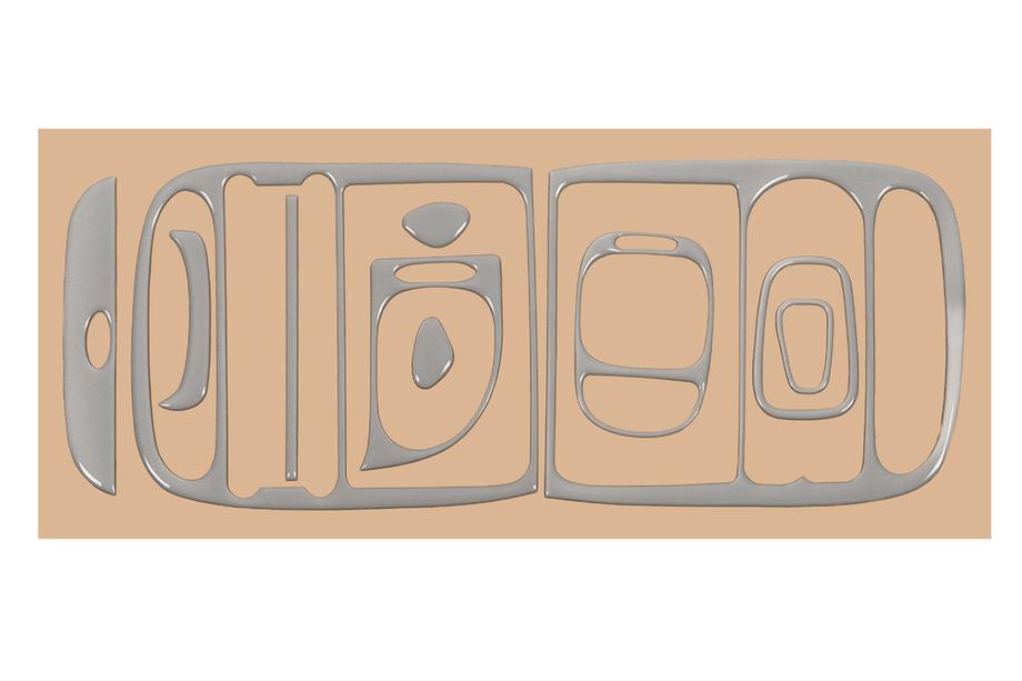 Hyundai H200, H1, Starex 1998–2007 Dashboard sierlijsten Zwart Foto 5