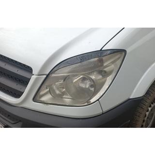 Rechte koplampwimpers (zwart, ABS, 2006-2013) Mercedes Sprinter W906 2006–2018 foto 1