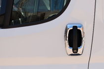 Peugeot Boxer 2006–2025 RVS deurgreep covers Deurgreep- en omlijstingscovers (8-delig) foto 2