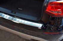 Audi Q2 2016– OmsaLine rvs chromen achterbumperbeschermer foto 6