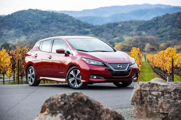 Elektrische Nissan Leaf-hatchback van de tweede generatie