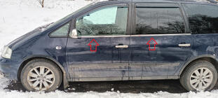 Ford Galaxy 1995–2006 Raamomlijsting (4-delig, RVS) foto 2