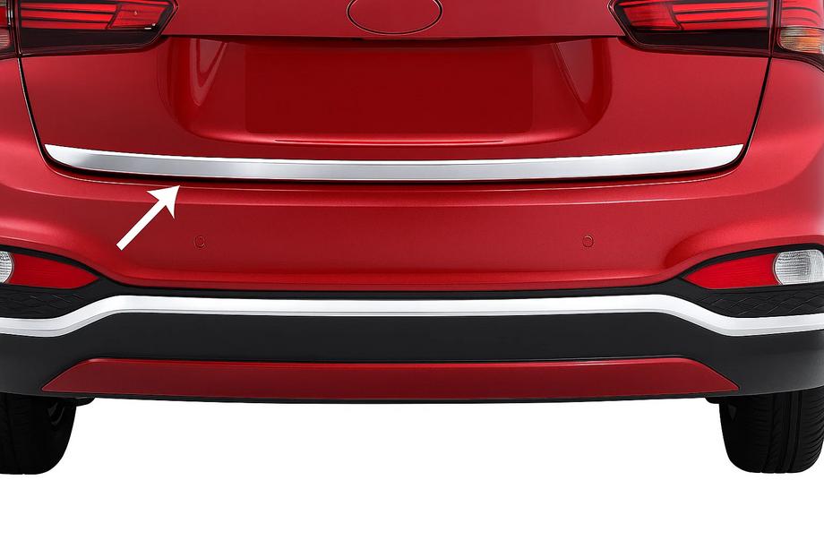 Hyundai I-20 2014–2020 Kofferbakrand 2018-2020 (RVS) Image