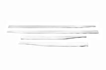 Opel Crossland X 2017–2024 Deurstrip (set van 4, RVS) Carmos - Turks staal foto 2