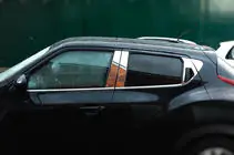 Nissan Juke 2010–2019 Deurstijl sierlijsten (8-delig, RVS) foto 1