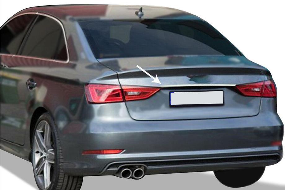 Audi A3 2012–2020 RVS sierlijst boven de kentekenplaat Sedan Image