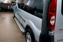 Nissan Primastar 2002–2014 Side steps X5-type (set van 2, aluminium) foto 4