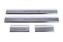 Nissan Qashqai 2010–2014 RVS instaplijsten voor kunststof dorpels (set 4 stuks) foto 6