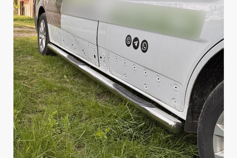 Nissan NV300/Primastar 2016– Sidebars (2 stuks, RVS) 70 mm, korte wielbasis Foto 5