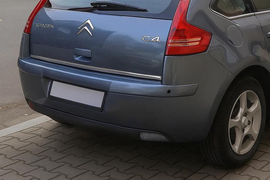 Citroen C-4 2004–2010 RVS sierlijst onderrand achterklep Image