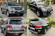 Lexus LX570/450d 2008–2022 Auto facelift ombouwset 2008-2012 naar 2012-2016 F-Sport foto 3