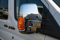 Ford Transit 2014– Chroom spiegelkappen (set van 2 stuks) Gepolijst roestvrij staal foto 1
