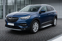Opel Grandland X 2017– Zijsteps Allmond Grey (2 stuks, aluminium) foto 1
