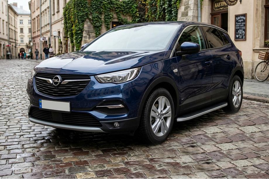 Opel Grandland X 2017– Zijstappen Tayga Grey (set van 2, aluminium) Image